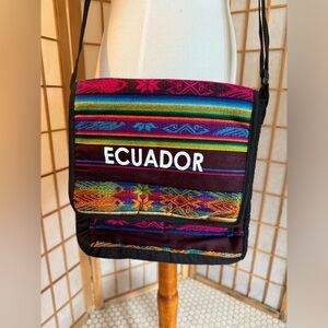 Authentic Ecuadorian Shoulder Bag w/ Adjustable Strap